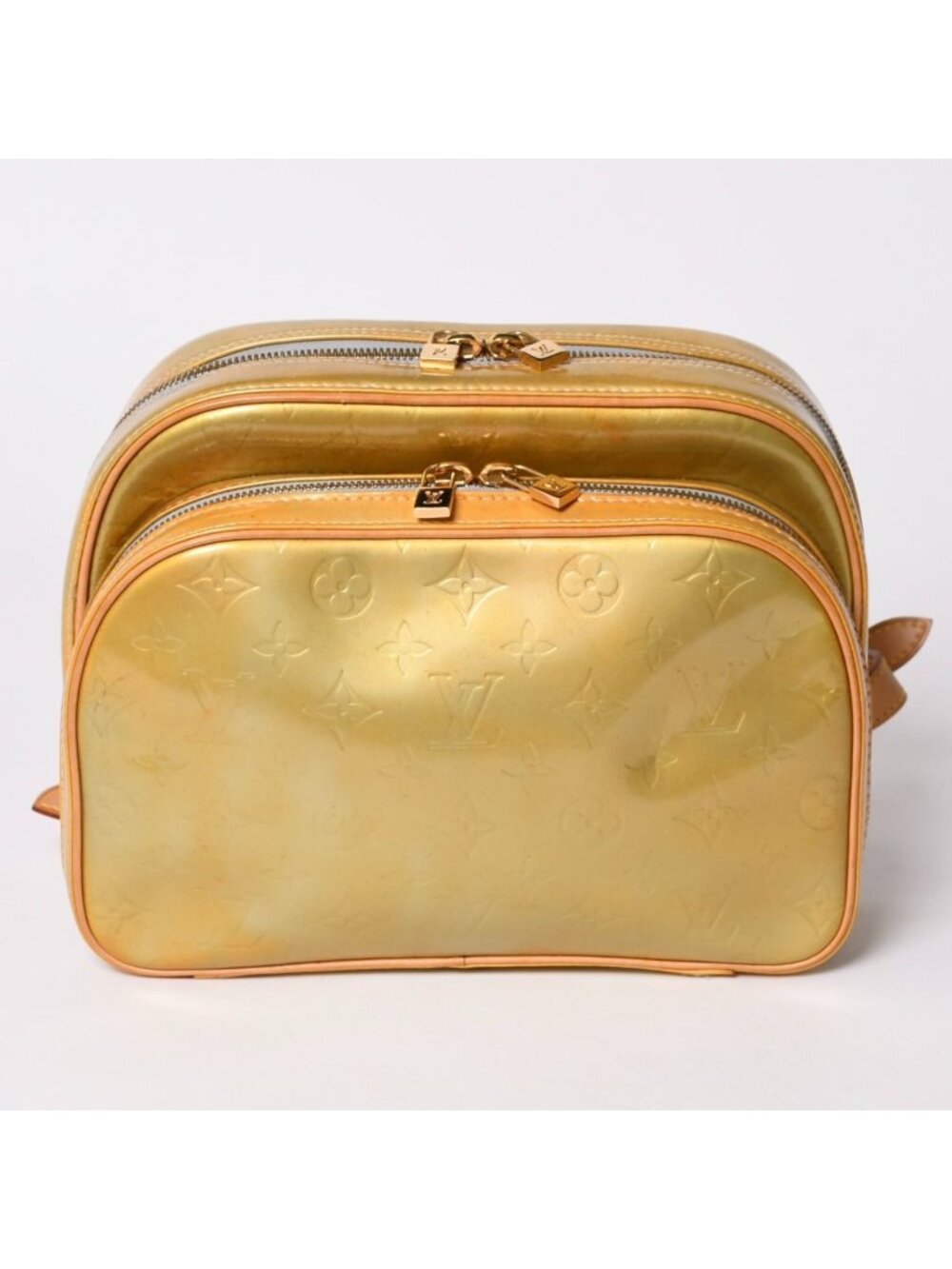 Louis Vuitton Murray Marley Backpack Monogram Vernis Yellow Brown